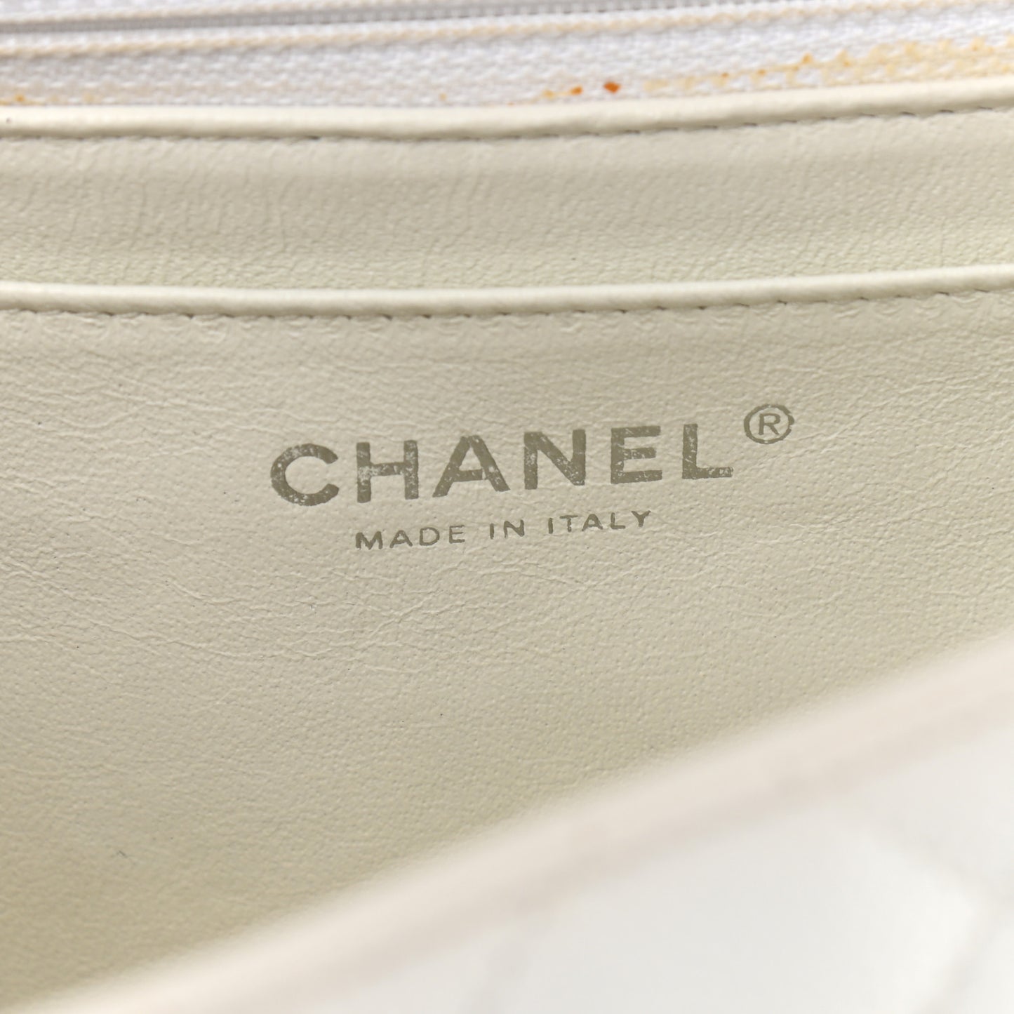 Caviar Quilted Jumbo Double Flap White
