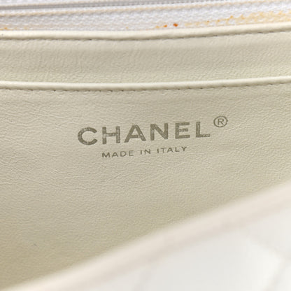 Chanel Caviar Quilted Jumbo Double Flap White 5 of 16