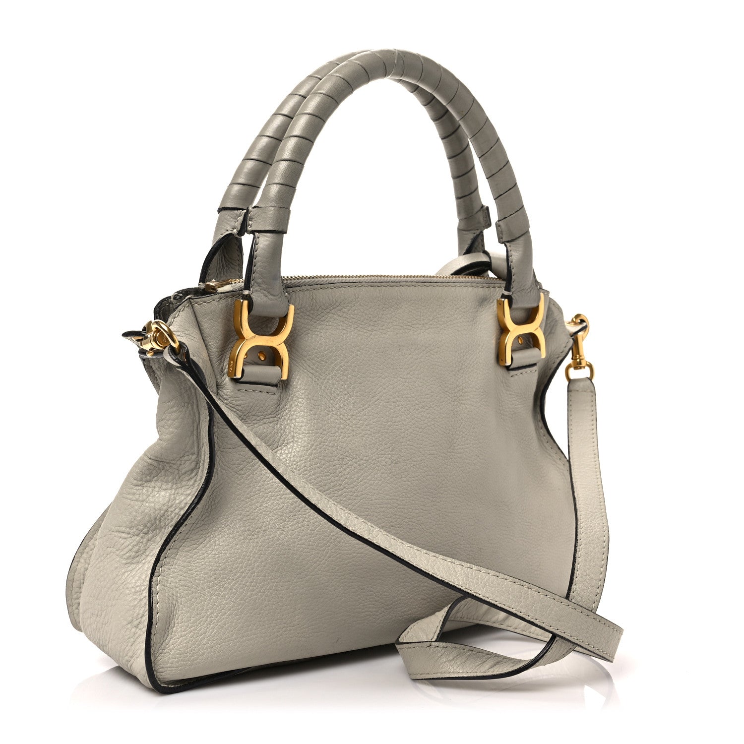 Chloe Calfskin Medium Marcie Satchel Dove 2 of 6