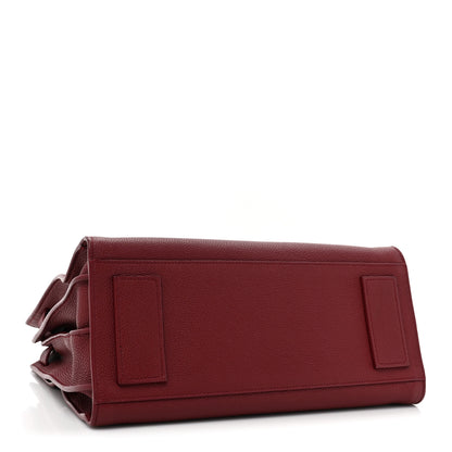 Saint Laurent Grained Calfskin Small Supple Sac De Jour Dark Pallisandre 5 of 15