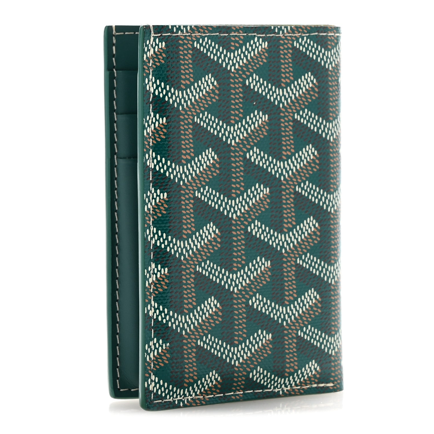 Goyard Goyardine Saint Pierre Card Holder Green 3 of 8