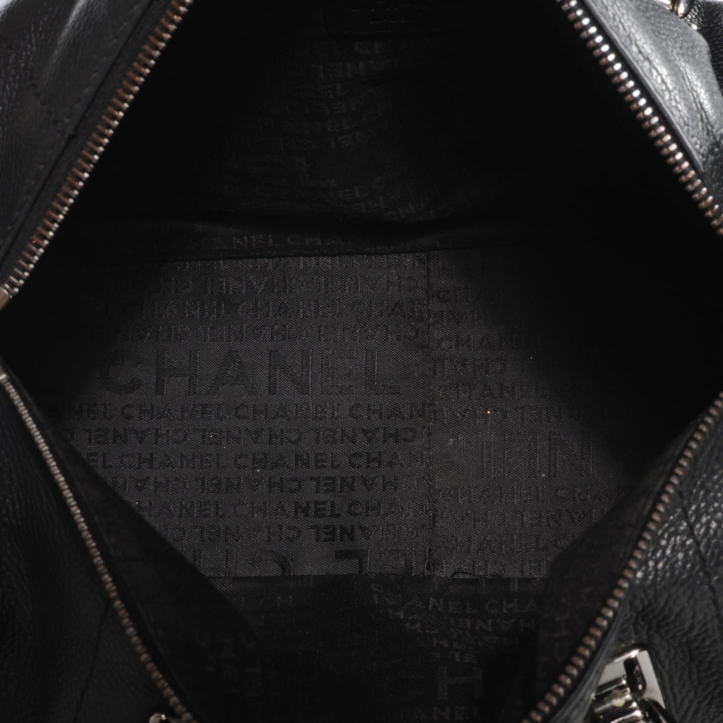 Caviar Square Stitched Tote Black