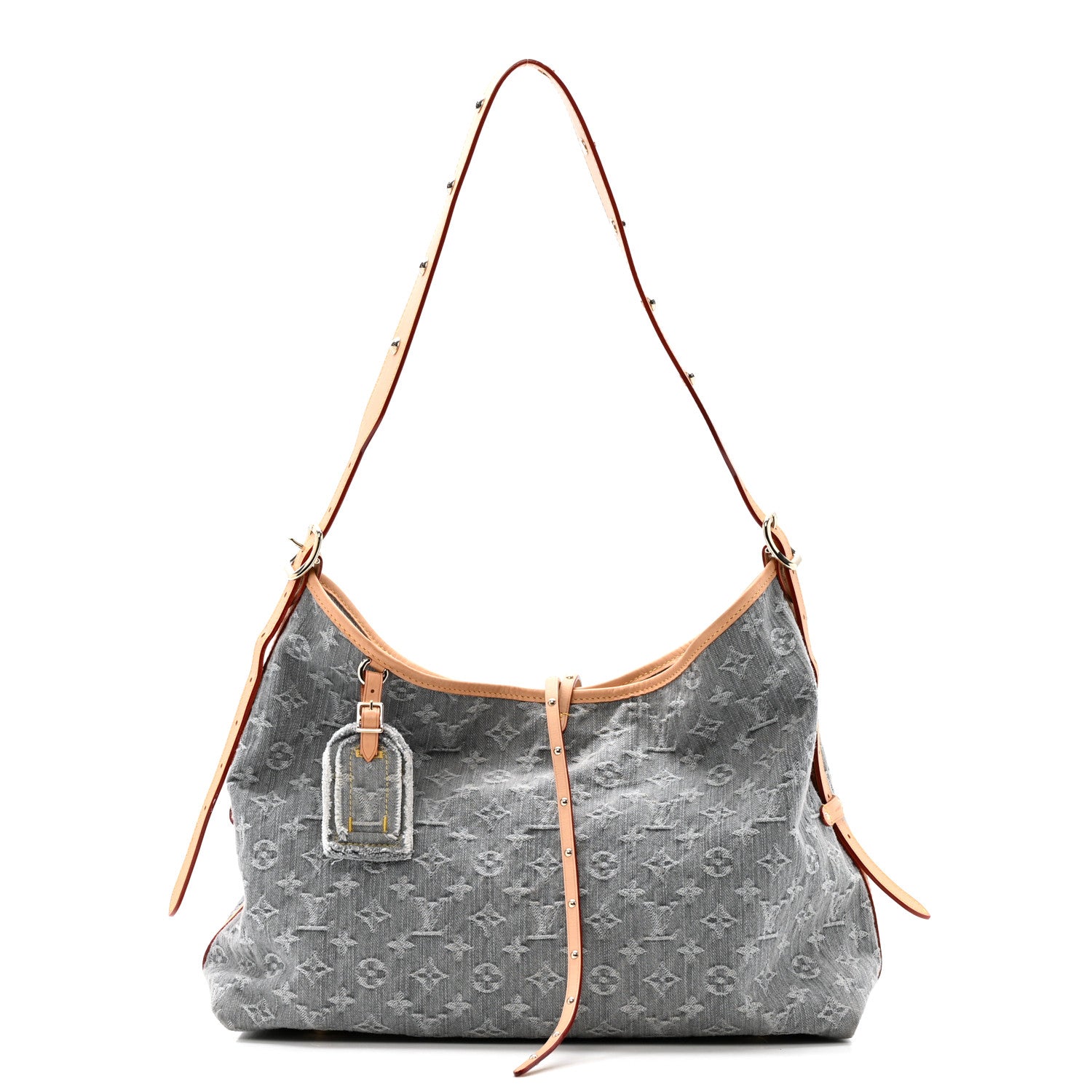 Louis Vuitton Monogram Denim CarryAll MM Washed Grey 1 of 13