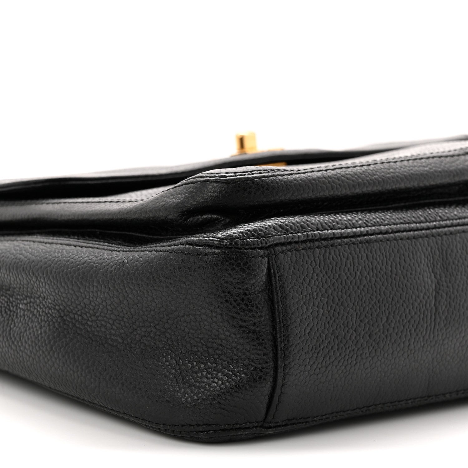 Chanel Caviar Flap Shoulder Bag Black 9 of 10