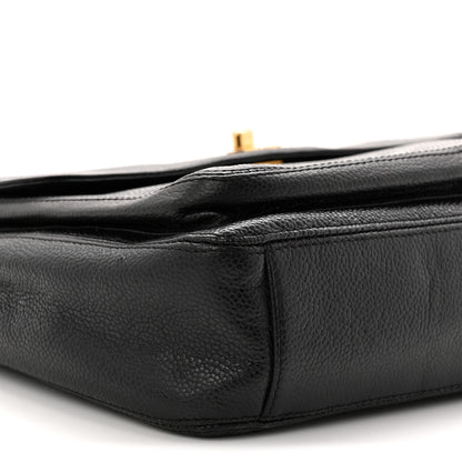 Chanel Caviar Flap Shoulder Bag Black 9 of 10