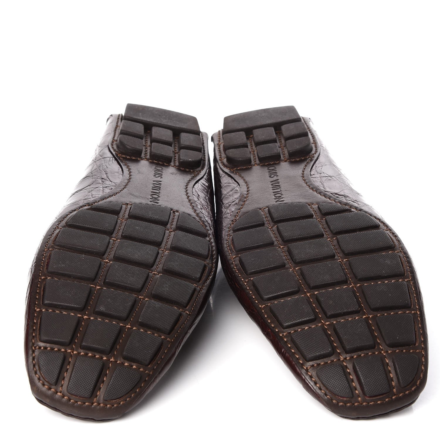 Louis Vuitton Mens Crocodile Monte Carlo Loafers 10 Cacao 5 of 10
