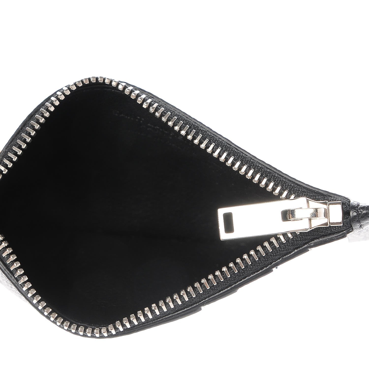 Saint Laurent Grained Calfskin 5 Fragments Zip Pouch Card Holder Black 5 of 9