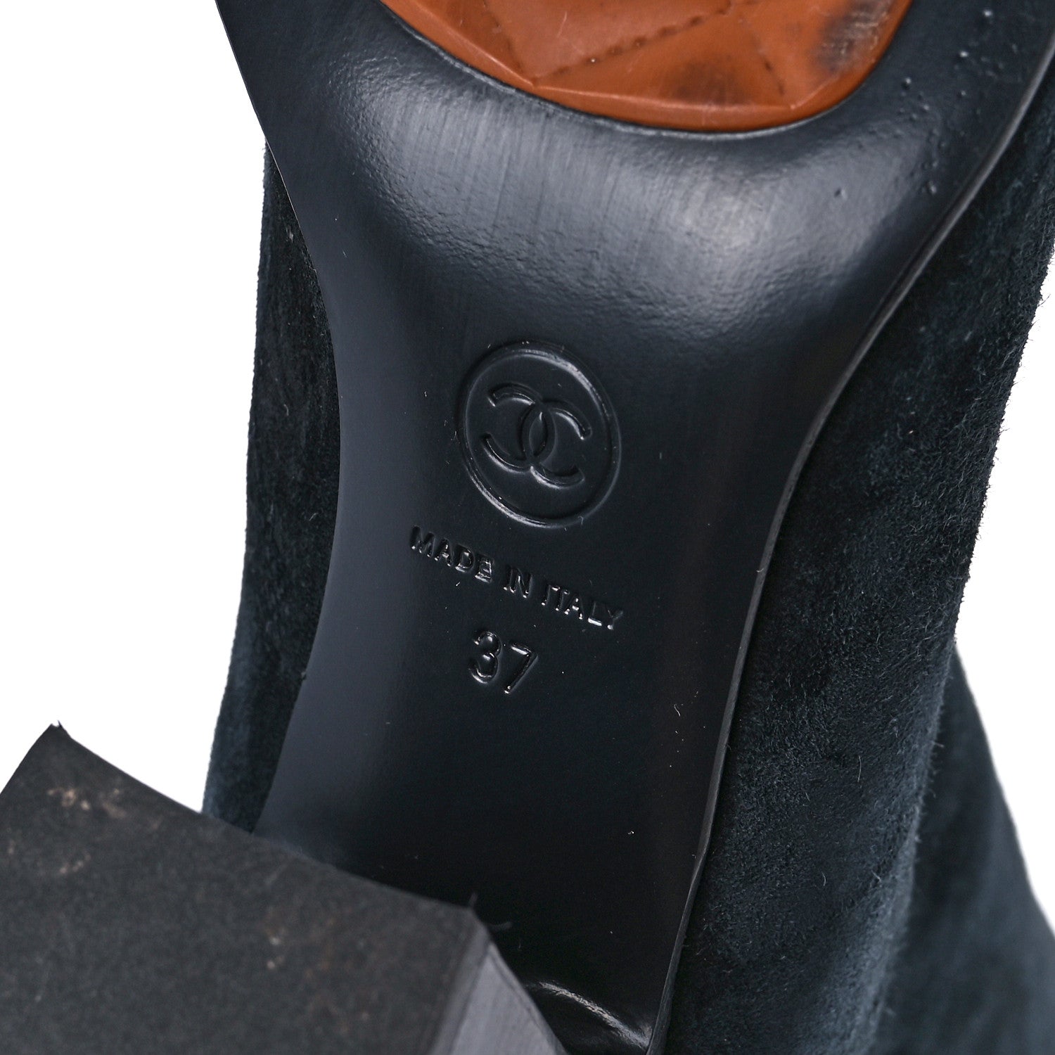 Chanel Suede Calfskin CC Short Boots 37 Black 6 of 8