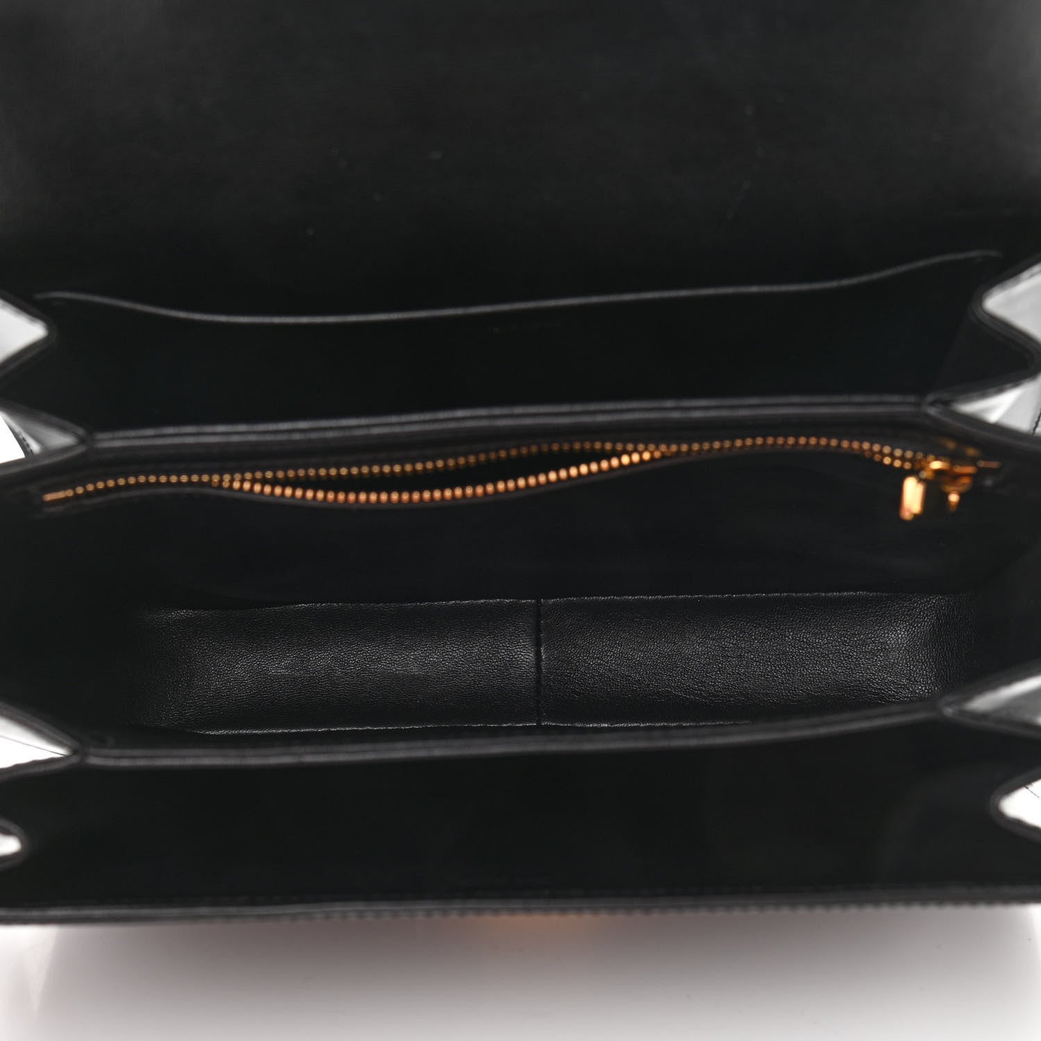 Celine Shiny Calfskin Medium Triomphe Black 5 of 11