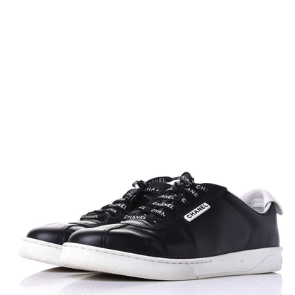 Chanel Calfskin CC Womens Sneakers 40.5 Black 3 of 11