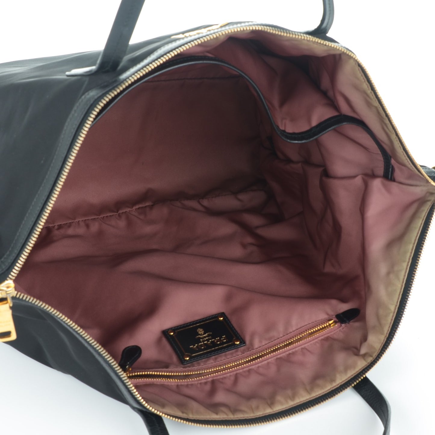Tessuto Nylon Saffiano Tote Nero Black