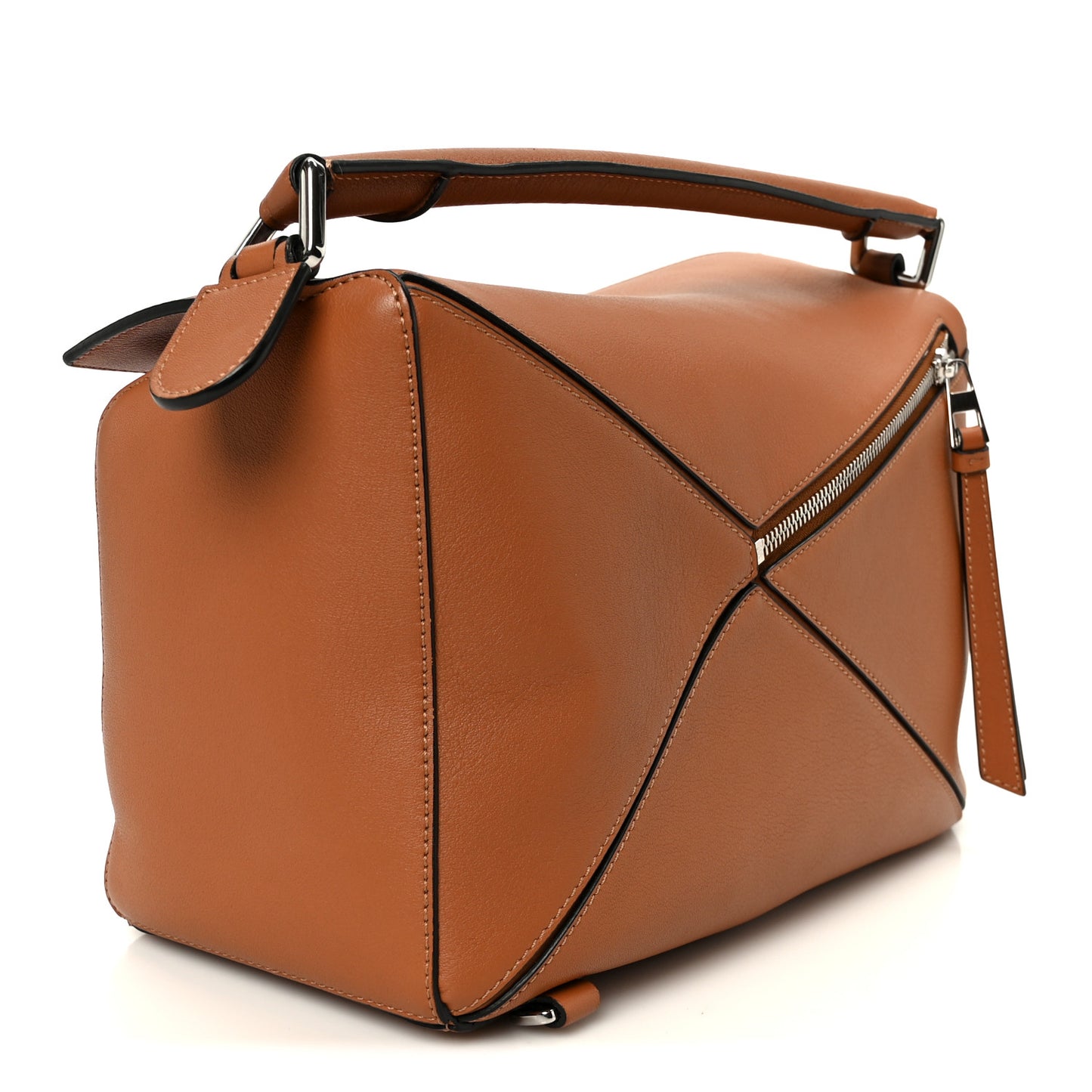 Calfskin Medium Puzzle Bag Tan