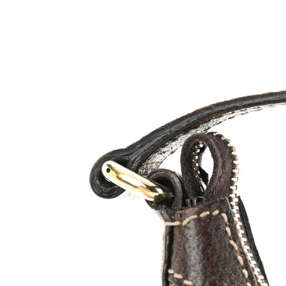 Gucci Monogram Charmy Hobo Brown 15 of 17
