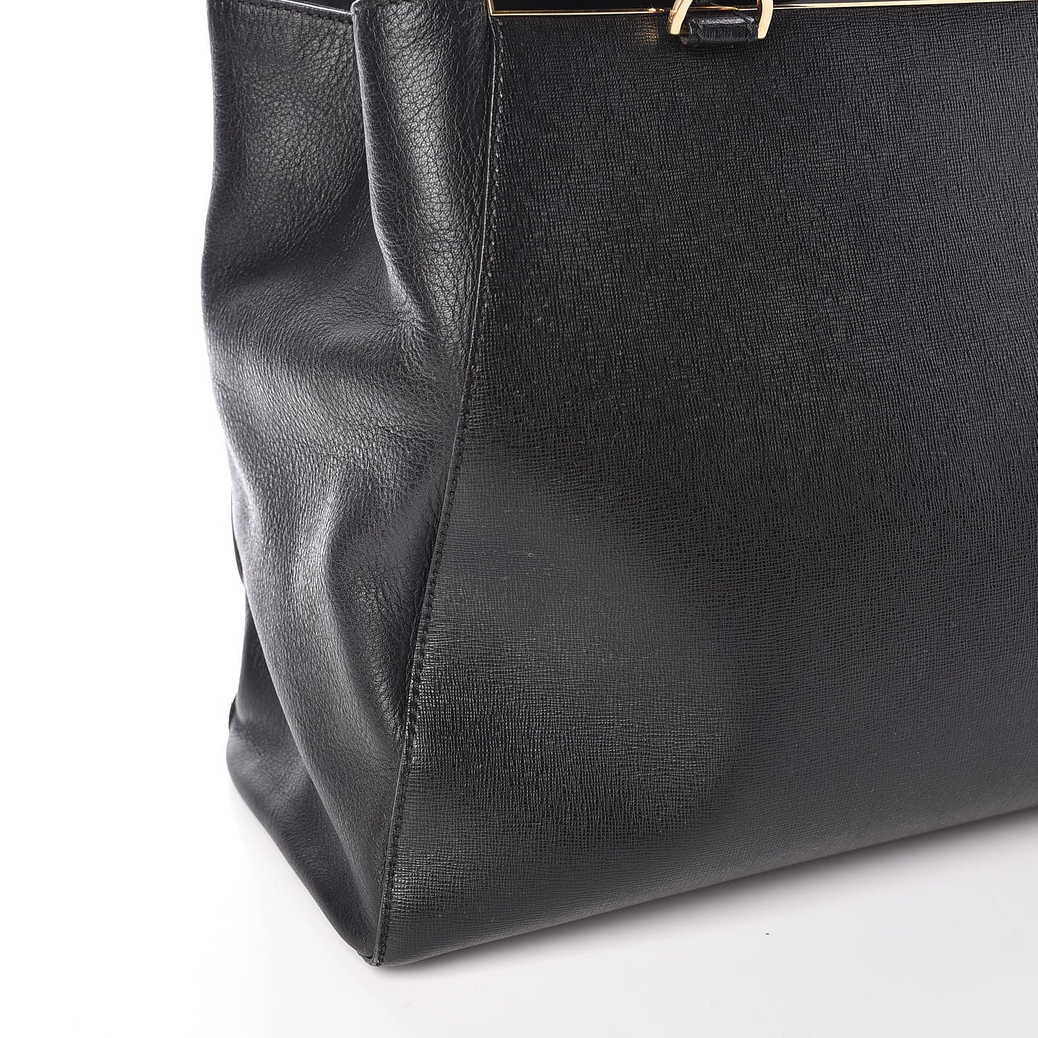Fendi Vitello Elite Regular 2Jours Tote Black 12 of 13