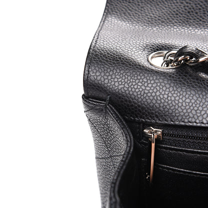 Chanel Caviar Quilted Jumbo Single Flap Black 11 of 12