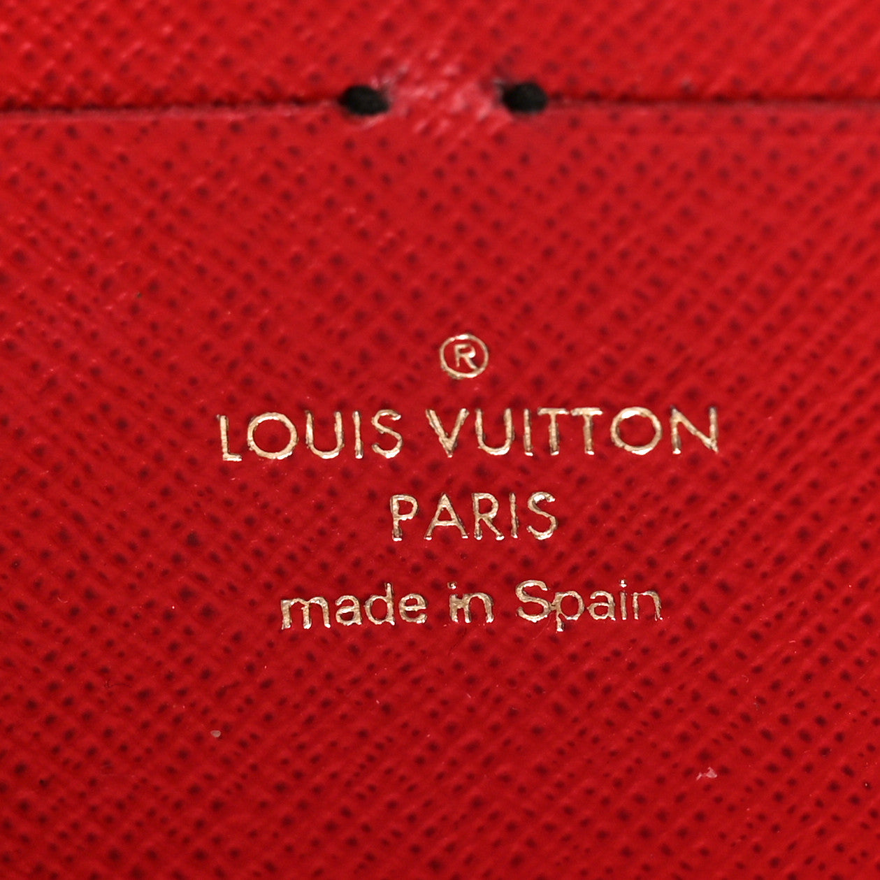 Louis Vuitton Damier Ebene Clemence Wallet Cherry 6 of 8