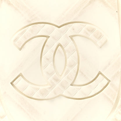 Chanel Caoutchouk CC High Boots 39 Light Pink White 8 of 10