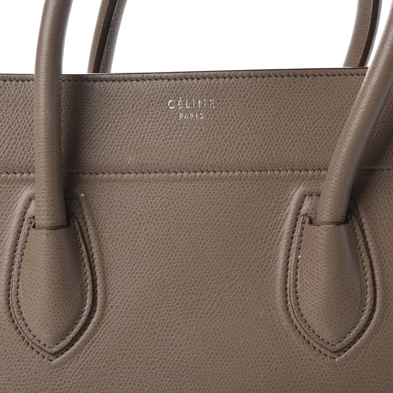 Celine Baby Grained Calfskin Medium Phantom Luggage Taupe 14 of 15