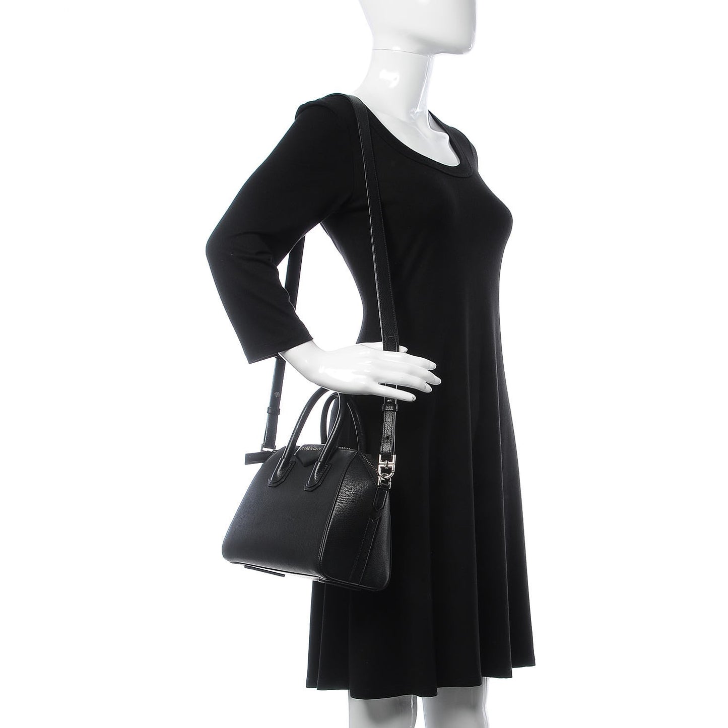 Sugar Goatskin Mini Antigona Black