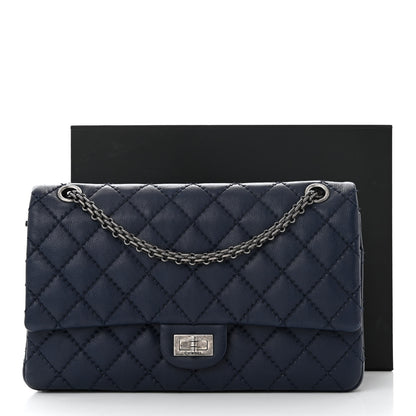 Chanel Calfskin Stitched 2.55 Reissue 226 Flap Navy 11 of 11