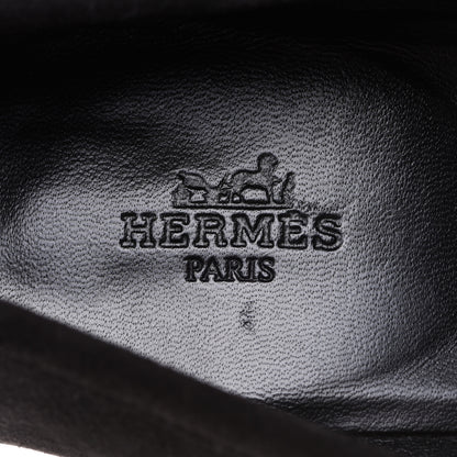 Hermes Mink Fur Suede Goatskin Paris Loafers 38.5 Black 9 of 11