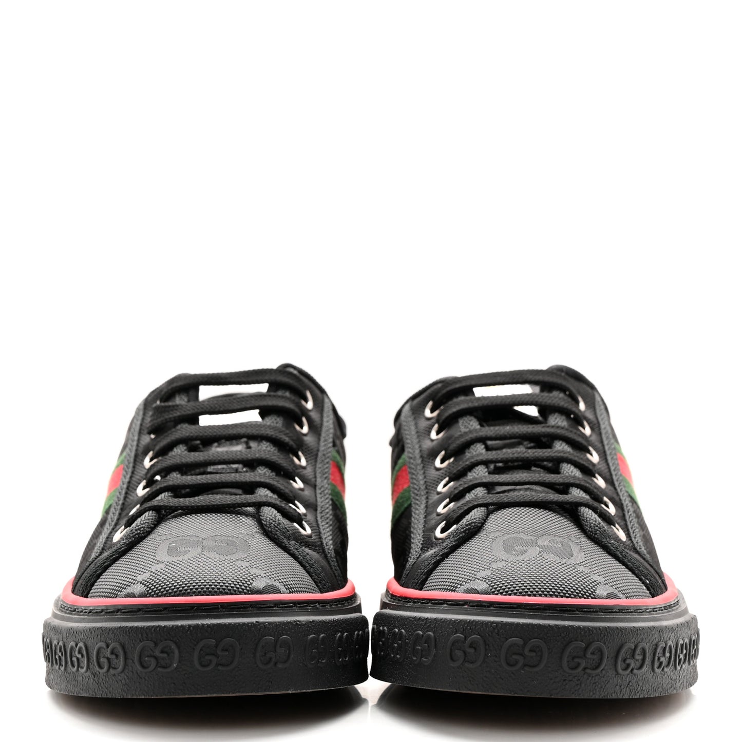 Econyl Nylon Web Monogram Off The Grid Womens 1977 Tennis Sneakers 39.5 Black