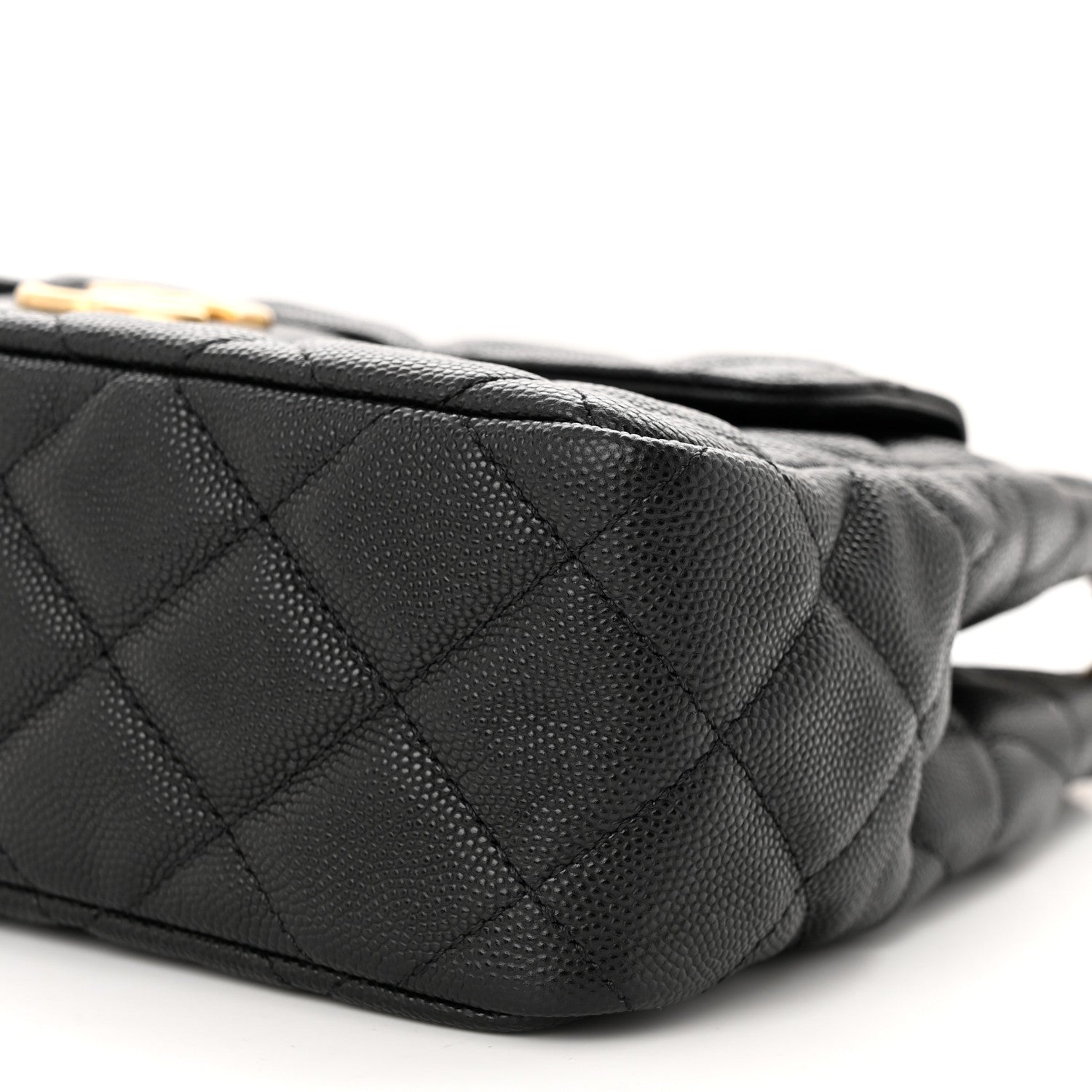 Chanel Caviar Quilted Wavy CC Hobo Black 10 of 11