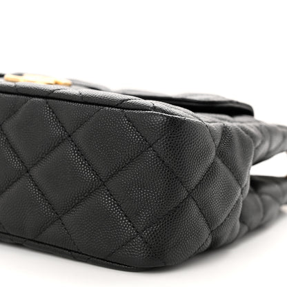 Chanel Caviar Quilted Wavy CC Hobo Black 10 of 11