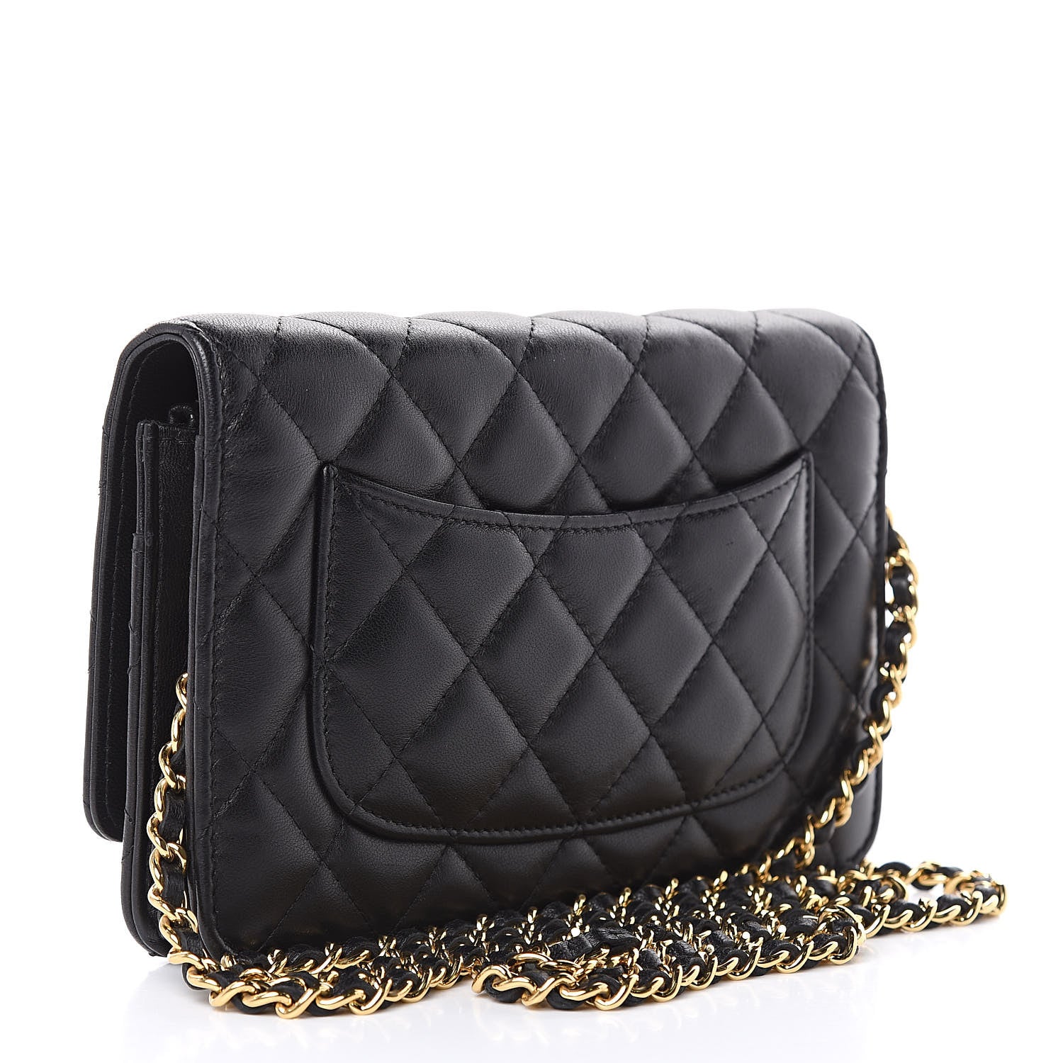 Chanel Lambskin Quilted Egyptian Amulet Wallet On Chain WOC Black 3 of 13