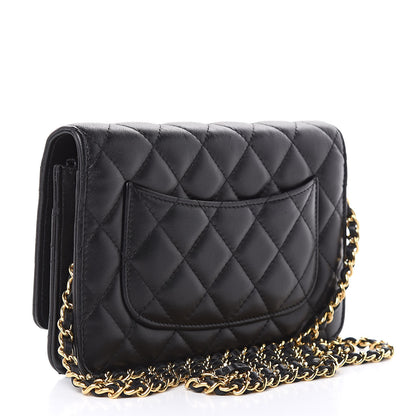 Chanel Lambskin Quilted Egyptian Amulet Wallet On Chain WOC Black 3 of 13