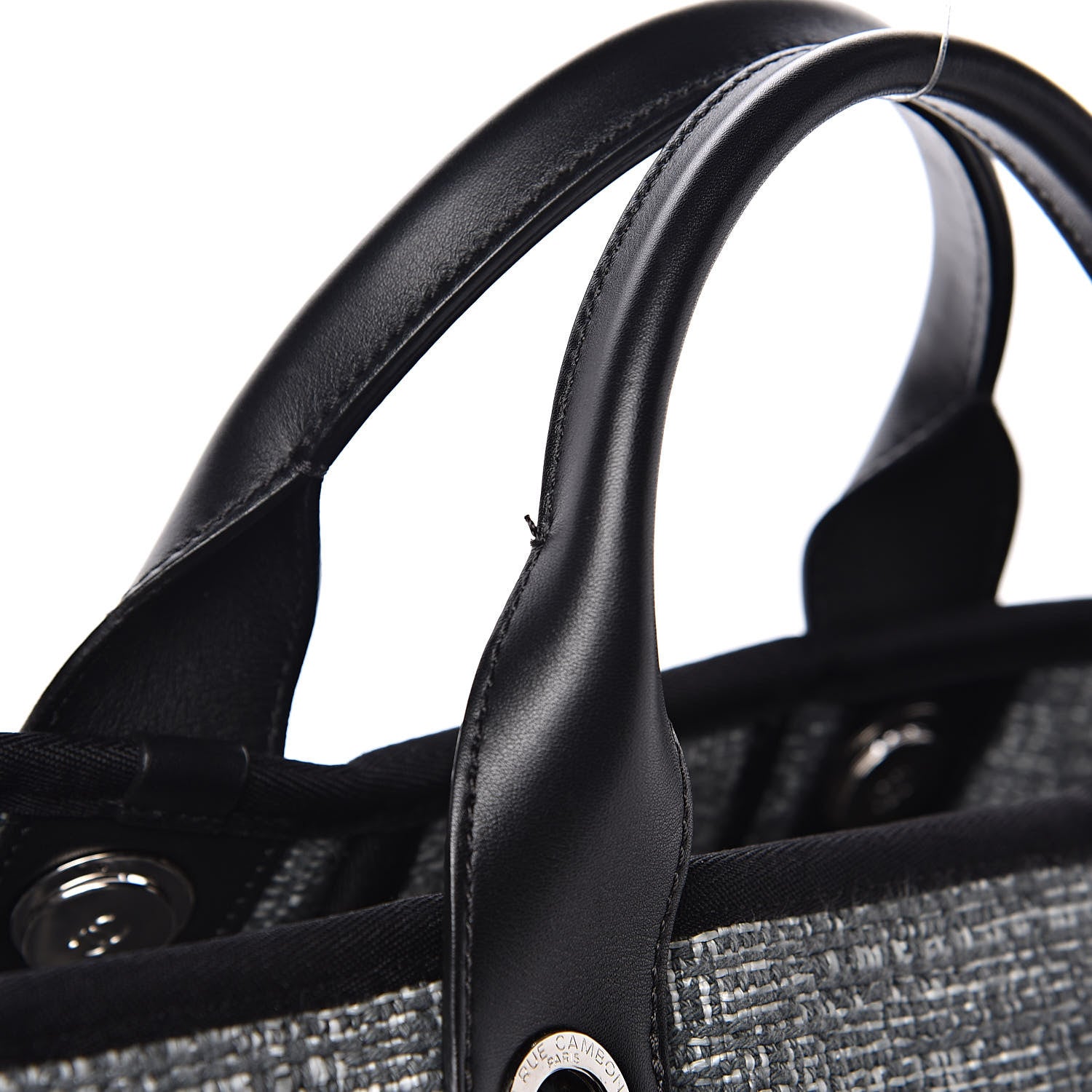 Chanel Canvas Medium Deauville Tote Charcoal 12 of 13