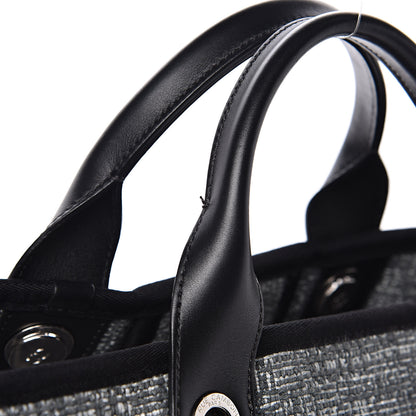 Chanel Canvas Medium Deauville Tote Charcoal 12 of 13