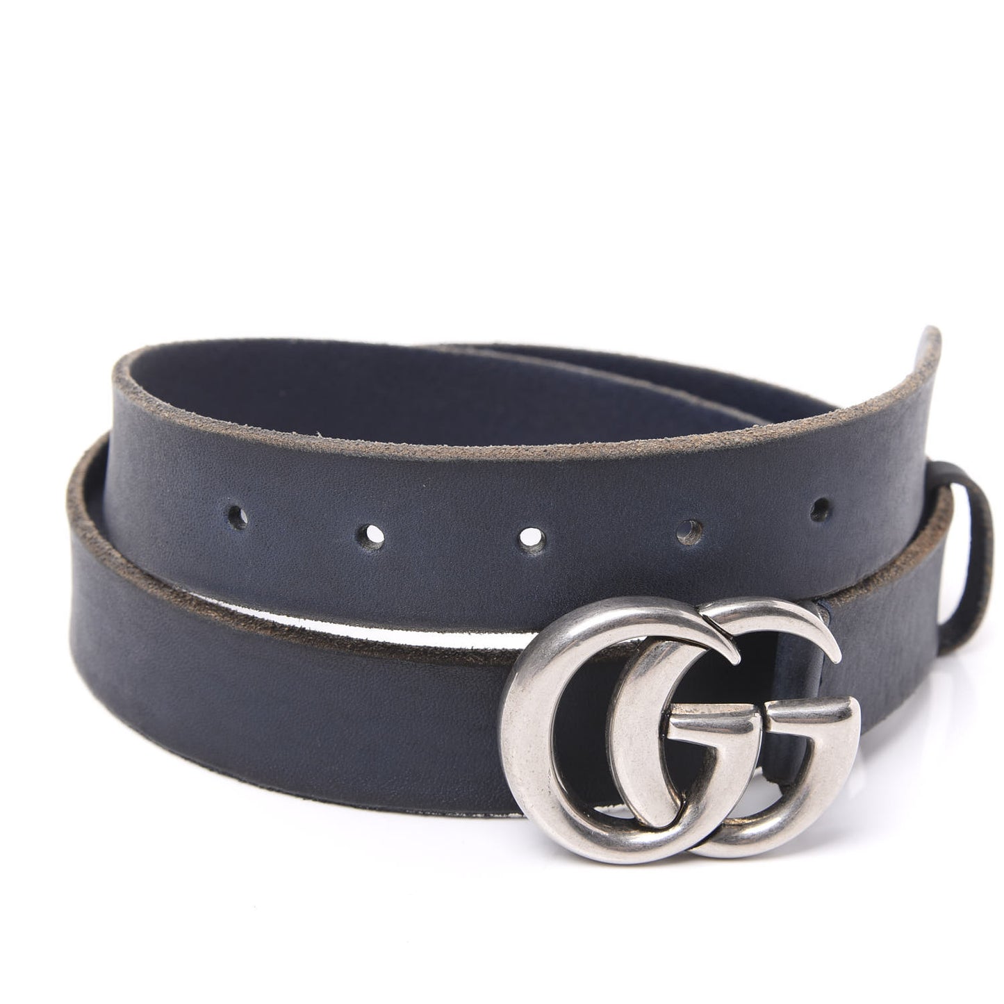 Cuoio Toscano Nickel Double G 30mm Belt 95 38 Blue