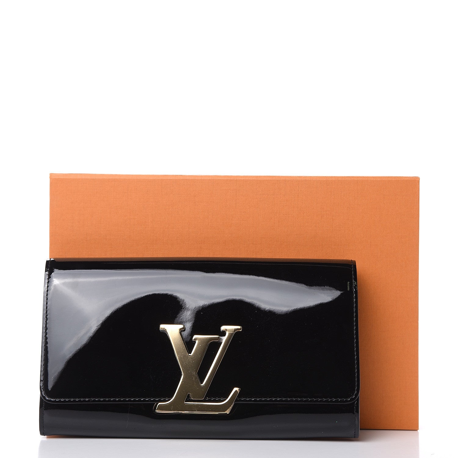 Louis Vuitton Patent Louise Clutch Black 10 of 10