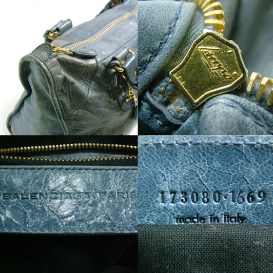 Balenciaga Agneau Giant 21 Gold Hardware Workd Bleu 8 of 11