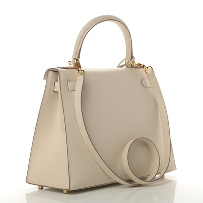Hermes Epsom Kelly Sellier 28 Craie 3 of 11