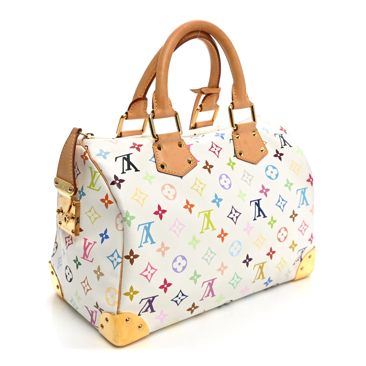 Louis Vuitton Monogram Multicolor Speedy 30 White 2 of 8