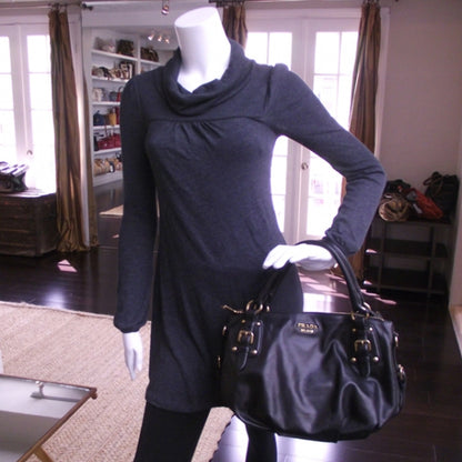 Prada Leather Buckles Tote Black 2 of 12