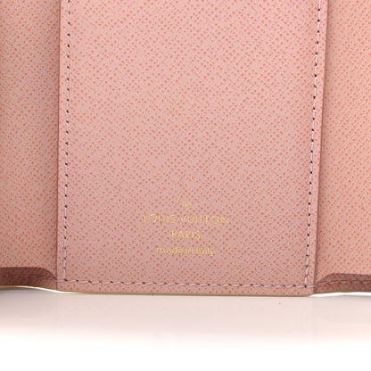 Louis Vuitton Damier Azur Victorine Wallet Rose Ballerine 6 of 7