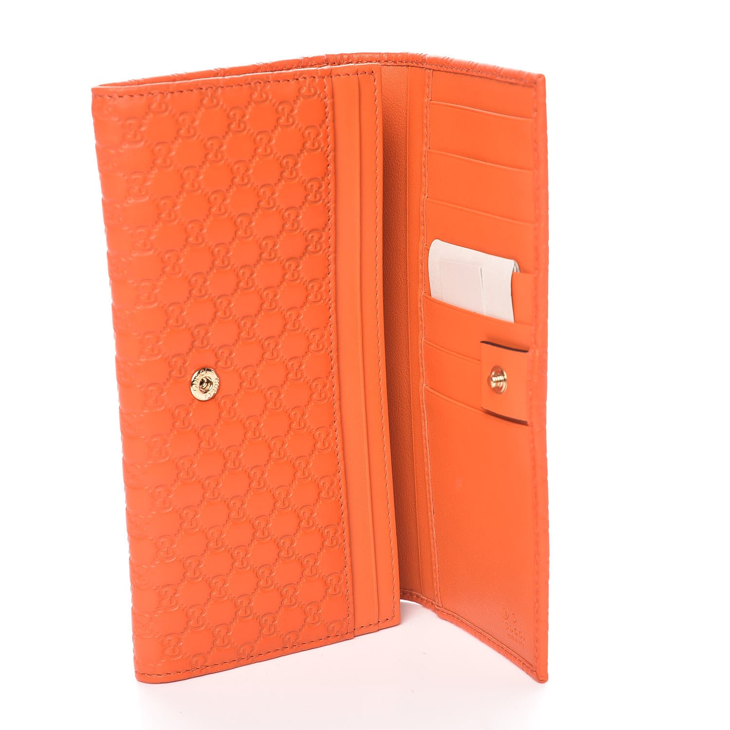 Gucci Soft Microguccissima Continental Wallet Sun Orange 6 of 9