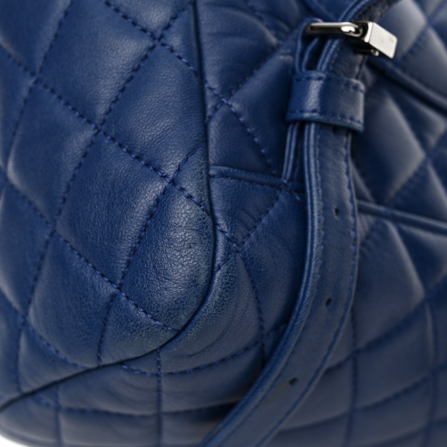 Lambskin Quilted Small Urban Spirit Backpack Blue
