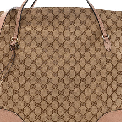 Gucci Monogram Large Bree Foldover Tote Beige Soft Pink 9 of 14