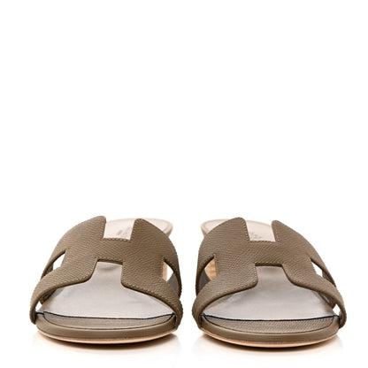 Hermes Epsom Oasis Sandals 41 Etoupe 2 of 9