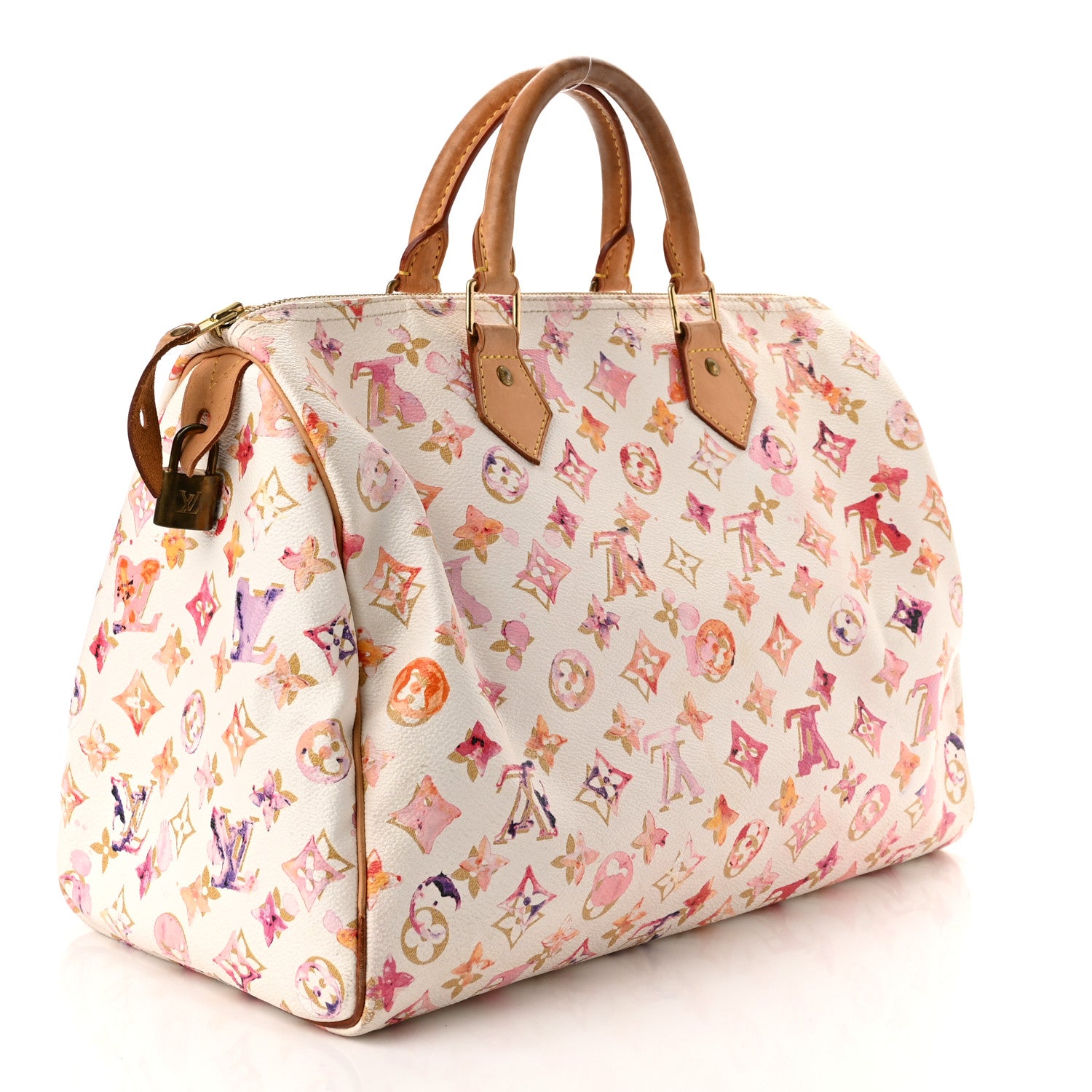 Louis Vuitton Watercolor Aquarelle Speedy 30 White 3 of 9