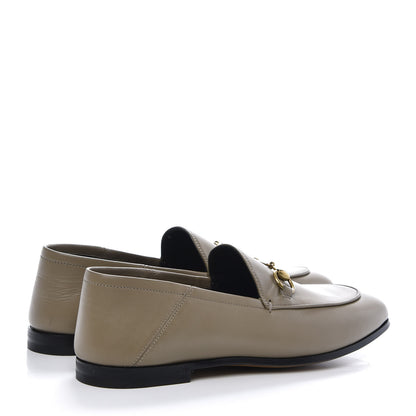 Gucci Lambskin Womens Brixton Horsebit Loafers 36.5 Mud 4 of 9