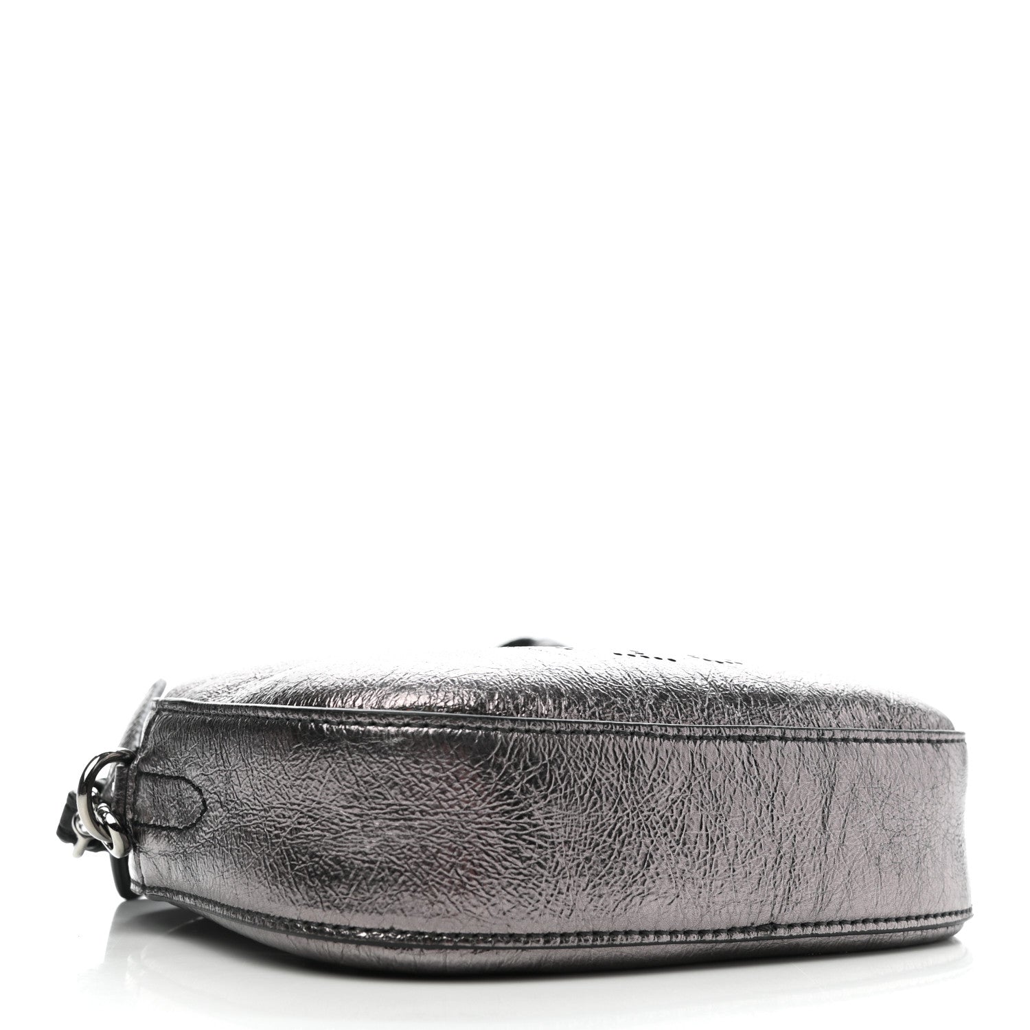 Stella McCartney Metallic Eco Alter Nappa Perforated Logo Convertible Belt Bag Silver 4 of 8
