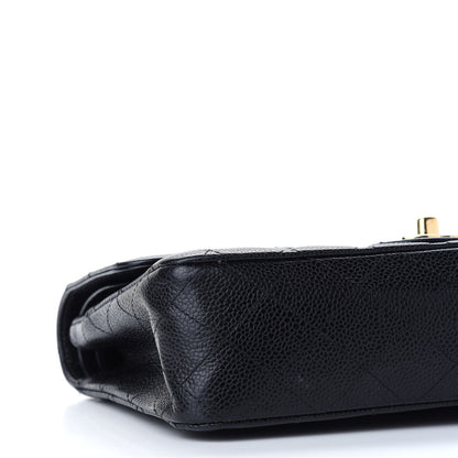 Chanel Caviar Quilted Medium Double Flap Black 8 of 13