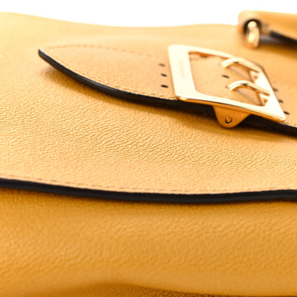 Burberry Soft Grain Calfskin Small Buckle Tote Bright Straw 14 of 20