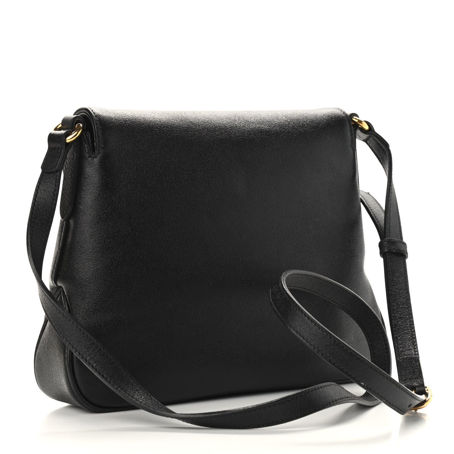 Gucci New Sakai Calfskin Lux Small Dahlia Messenger Shoulder Bag Black 2 of 8