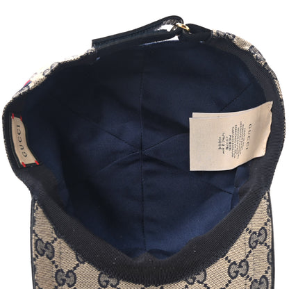 Gucci Monogram Web Baseball Hat XL Beige Blue 6 of 10